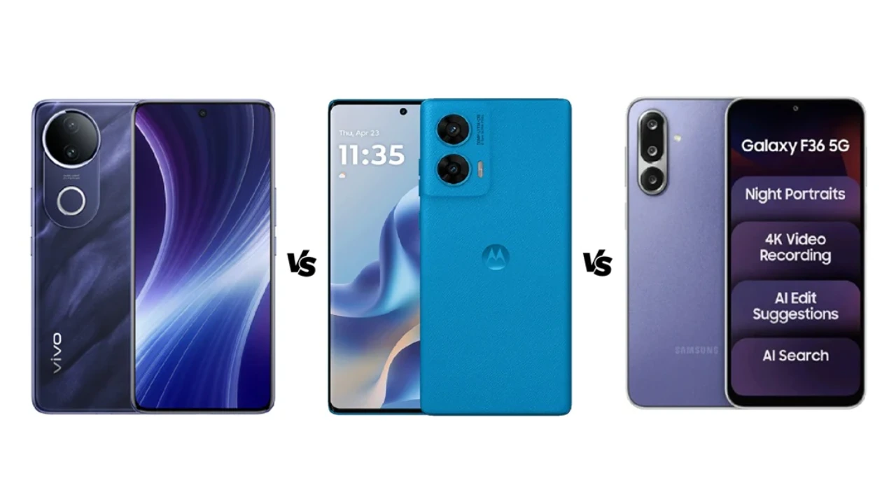 Vivo T4R 5G vs Samsung Galaxy F36 5G vs Moto G96 5G