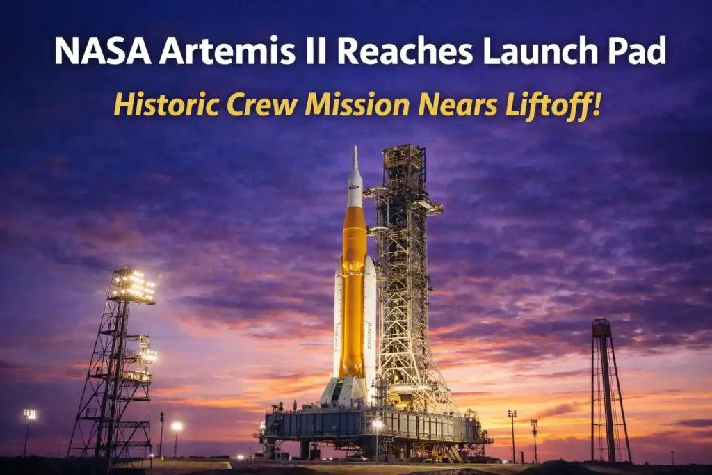 NASA Artemis II Reaches Launch Pad