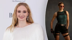 Sophie Turner as Lara Croft