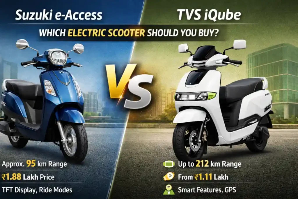 Suzuki e-Access vs TVS iQube